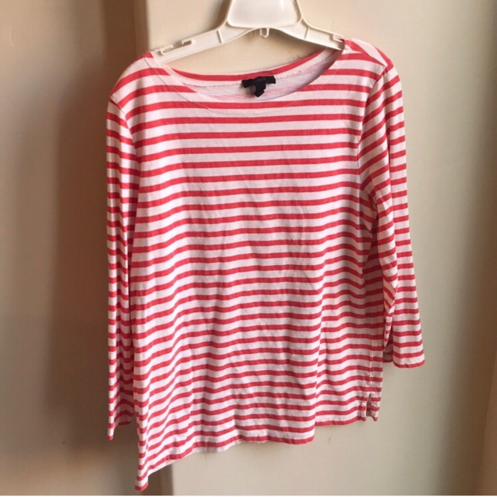 J. Crew Striped Boatneck Shirt
